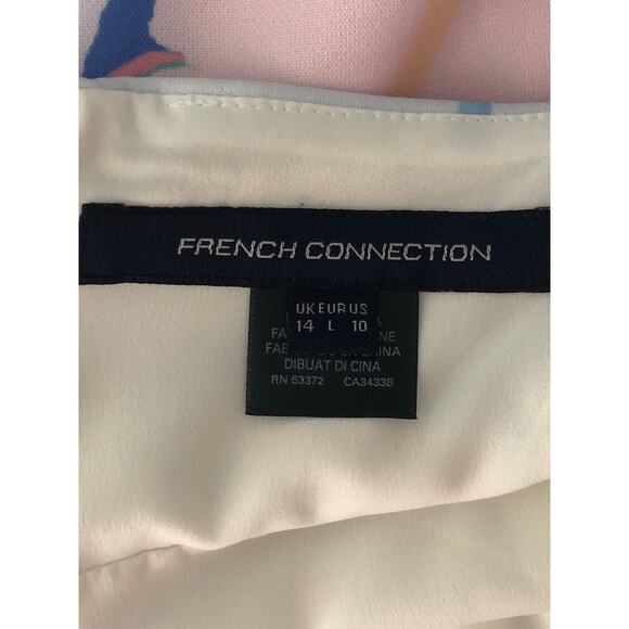 French Connection Crossover Dress Women's Size 10 Dalia Print NEW - Picture 7 of 9